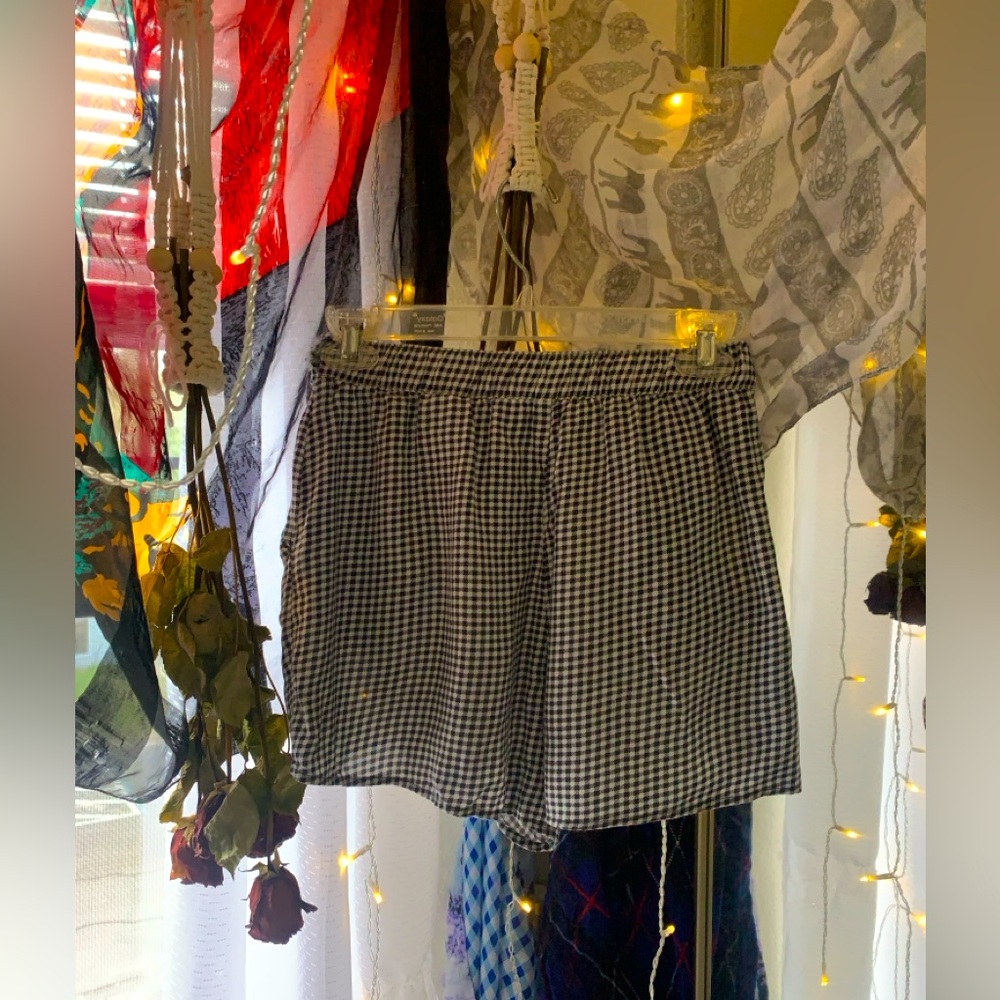 small, light, airy, picnic pattern shorts